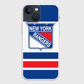 Чехол для iPhone 13 mini с принтом New York Rangers в Петрозаводске,  |  | hockey | new york rangers | nhl | нхл | спорт | хоккей