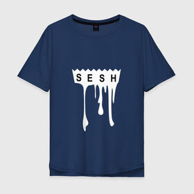 Мужская футболка хлопок Oversize с принтом Bones в Петрозаводске, 100% хлопок | свободный крой, круглый ворот, “спинка” длиннее передней части | sesh | реп | рэп