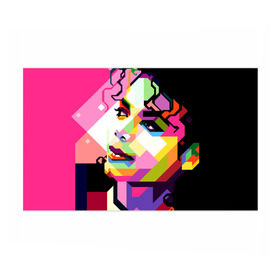 Бумага для упаковки 3D с принтом Майкл Джексон в Петрозаводске, пластик и полированная сталь | круглая форма, металлическое крепление в виде кольца | Тематика изображения на принте: michael jackson | майкл джексон | поп арт | портрет