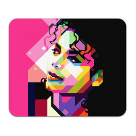 Коврик прямоугольный с принтом Майкл Джексон в Петрозаводске, натуральный каучук | размер 230 х 185 мм; запечатка лицевой стороны | michael jackson | майкл джексон | поп арт | портрет