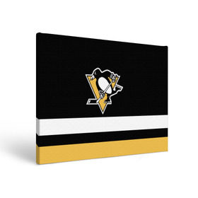 Холст прямоугольный с принтом Pittsburgh Penguins в Петрозаводске, 100% ПВХ |  | hockey | nhl | pittsburgh penguins | нхл | хоккей