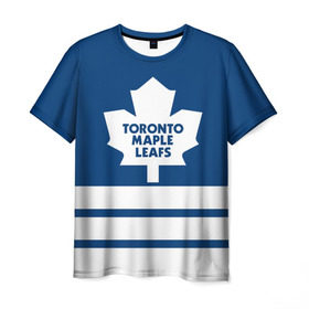 Мужская футболка 3D с принтом Toronto Maple Leafs в Петрозаводске, 100% полиэфир | прямой крой, круглый вырез горловины, длина до линии бедер | Тематика изображения на принте: hockey | nhl | toronto maple leafs | нхл | хоккей