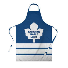 Фартук 3D с принтом Toronto Maple Leafs в Петрозаводске, 100% полиэстер | общий размер — 65 х 85 см, ширина нагрудника — 26 см, горловина — 53 см, длина завязок — 54 см, общий обхват в поясе — 173 см. Принт на завязках и на горловине наносится с двух сторон, на основной части фартука — только с внешней стороны | hockey | nhl | toronto maple leafs | нхл | хоккей