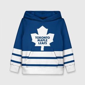 Детская толстовка 3D с принтом Toronto Maple Leafs в Петрозаводске, 100% полиэстер | двухслойный капюшон со шнурком для регулировки, мягкие манжеты на рукавах и по низу толстовки, спереди карман-кенгуру с мягким внутренним слоем | hockey | nhl | toronto maple leafs | нхл | хоккей