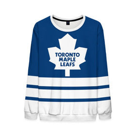 Мужской свитшот 3D с принтом Toronto Maple Leafs в Петрозаводске, 100% полиэстер с мягким внутренним слоем | круглый вырез горловины, мягкая резинка на манжетах и поясе, свободная посадка по фигуре | hockey | nhl | toronto maple leafs | нхл | хоккей