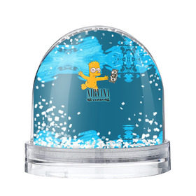 Снежный шар с принтом Nirvana & Simpson в Петрозаводске, Пластик | Изображение внутри шара печатается на глянцевой фотобумаге с двух сторон | cobain | curt | nirvana | rock | группа | кобейн | курт | нирвана | рок