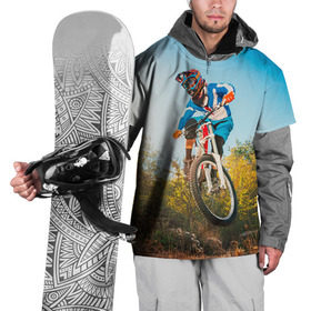 Накидка на куртку 3D с принтом МТБ в Петрозаводске, 100% полиэстер |  | extreme | вело | велосипед | маунтинбайк | мтб | экстрим