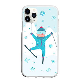 Чехол для iPhone 11 Pro Max матовый с принтом Лыжник в Петрозаводске, Силикон |  | extreme | ski | skiing | горнолыжное | горные лыжи | лыжник | фристайл | экстрим