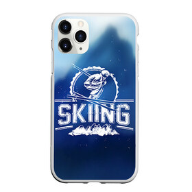 Чехол для iPhone 11 Pro матовый с принтом Лыжный спорт в Петрозаводске, Силикон |  | extreme | ski | skiing | горнолыжное | горные лыжи | лыжник | фристайл | экстрим