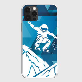 Чехол для iPhone 12 Pro Max с принтом Горы и сноубордист в Петрозаводске, Силикон |  | Тематика изображения на принте: extreme | snowboard | сноуборд | сноубордист | экстрим