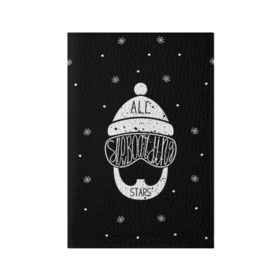 Обложка для паспорта матовая кожа с принтом Бородатый сноубордист в Петрозаводске, натуральная матовая кожа | размер 19,3 х 13,7 см; прозрачные пластиковые крепления | Тематика изображения на принте: extreme | snowboard | сноуборд | сноубордист | экстрим