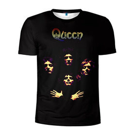 Мужская футболка 3D спортивная с принтом Queen в Петрозаводске, 100% полиэстер с улучшенными характеристиками | приталенный силуэт, круглая горловина, широкие плечи, сужается к линии бедра | freddie | heavy | mercury | metal | queen | rock | квин | куин | меркури | меркюри | метал | рок | фредди меркьюри | фреди | хэви