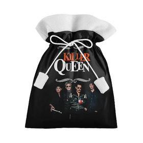 Подарочный 3D мешок с принтом Killer Queen в Петрозаводске, 100% полиэстер | Размер: 29*39 см | freddie | heavy | mercury | metal | queen | rock | квин | куин | меркури | меркюри | метал | рок | фредди меркьюри | фреди | хэви