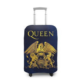 Чехол для чемодана 3D с принтом Группа Queen в Петрозаводске, 86% полиэфир, 14% спандекс | двустороннее нанесение принта, прорези для ручек и колес | freddie | heavy | mercury | metal | queen | rock | квин | куин | меркури | меркюри | метал | рок | фредди меркьюри | фреди | хэви