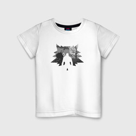 Детская футболка хлопок с принтом The Witcher в Петрозаводске, 100% хлопок | круглый вырез горловины, полуприлегающий силуэт, длина до линии бедер | ведьмак