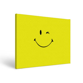 Холст прямоугольный с принтом Смайл в Петрозаводске, 100% ПВХ |  | Тематика изображения на принте: emoji | smile | жёлтый | смайл | смайлик | улыбка | эмодзи | эмоции