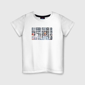 Детская футболка хлопок с принтом Battlefield в Петрозаводске, 100% хлопок | круглый вырез горловины, полуприлегающий силуэт, длина до линии бедер | Тематика изображения на принте: 1 | 2 | 3 | batlefield | батлфилд | баттлфилд