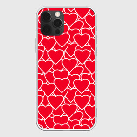 Чехол для iPhone 12 Pro Max с принтом Сердца в Петрозаводске, Силикон |  | Тематика изображения на принте: любовь | орнамент | сердца