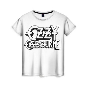 Женская футболка 3D с принтом Ozzy Osbourne в Петрозаводске, 100% полиэфир ( синтетическое хлопкоподобное полотно) | прямой крой, круглый вырез горловины, длина до линии бедер | ozzy rock