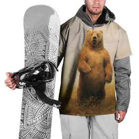 Накидка на куртку 3D с принтом Медведь в поле в Петрозаводске, 100% полиэстер |  | Тематика изображения на принте: bear | медведь | одуванчики | русский медведь в чистом русском поле мечта патриотаполе | сено
