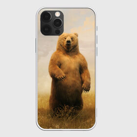 Чехол для iPhone 12 Pro Max с принтом Медведь в поле в Петрозаводске, Силикон |  | Тематика изображения на принте: bear | медведь | одуванчики | русский медведь в чистом русском поле мечта патриотаполе | сено