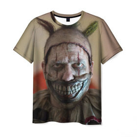 Мужская футболка 3D с принтом American horror story в Петрозаводске, 100% полиэфир | прямой крой, круглый вырез горловины, длина до линии бедер | ahs | horror | аиу | американская | американская история ужасовуж | история | ужасы