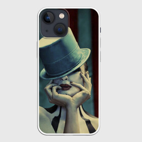 Чехол для iPhone 13 mini с принтом american horror story в Петрозаводске,  |  | ahs | horror | аиу | американская | американская история ужасов сериалистория | девушка | страшно | ужасов | ужасы | цирк