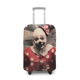 Чехол для чемодана 3D с принтом american horror story в Петрозаводске, 86% полиэфир, 14% спандекс | двустороннее нанесение принта, прорези для ручек и колес | ahs | horror | аиу | американская | американская история ужасовстрашно | жутко | история | клоун | треш | ужасов | ужасы