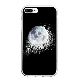 Чехол для iPhone 7Plus/8 Plus матовый с принтом Луна в Петрозаводске, Силикон | Область печати: задняя сторона чехла, без боковых панелей | moon | sky | луна | небо