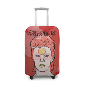 Чехол для чемодана 3D с принтом Ziggy Stardust в Петрозаводске, 86% полиэфир, 14% спандекс | двустороннее нанесение принта, прорези для ручек и колес | bowie | david | ziggy stardust | боуи | дэвид | музыкант | певец | рок