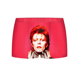 Мужские трусы 3D с принтом Ziggy Stardust в Петрозаводске, 50% хлопок, 50% полиэстер | классическая посадка, на поясе мягкая тканевая резинка | bowie | david | ziggy stardust | боуи | дэвид | музыкант | певец | рок
