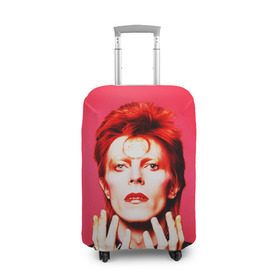 Чехол для чемодана 3D с принтом Ziggy Stardust в Петрозаводске, 86% полиэфир, 14% спандекс | двустороннее нанесение принта, прорези для ручек и колес | bowie | david | ziggy stardust | боуи | дэвид | музыкант | певец | рок