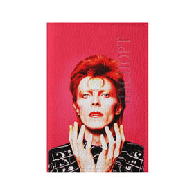 Обложка для паспорта матовая кожа с принтом Ziggy Stardust в Петрозаводске, натуральная матовая кожа | размер 19,3 х 13,7 см; прозрачные пластиковые крепления | bowie | david | ziggy stardust | боуи | дэвид | музыкант | певец | рок