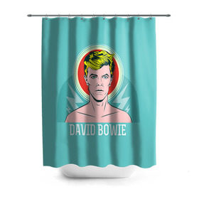 Штора 3D для ванной с принтом David Bowie в Петрозаводске, 100% полиэстер | плотность материала — 100 г/м2. Стандартный размер — 146 см х 180 см. По верхнему краю — пластиковые люверсы для креплений. В комплекте 10 пластиковых колец | bowie | david | боуи | дэвид | музыкант | певец | рок