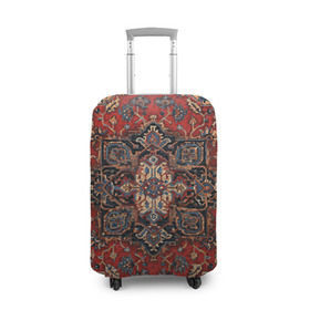 Чехол для чемодана 3D с принтом Красивый ковер в Петрозаводске, 86% полиэфир, 14% спандекс | двустороннее нанесение принта, прорези для ручек и колес | ковер | настенный ковер