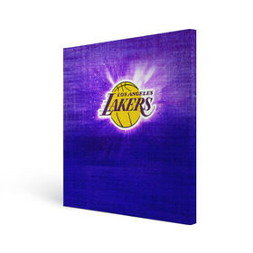 Холст квадратный с принтом Los Angeles Lakers в Петрозаводске, 100% ПВХ |  | basketball | la | lakers | los angeles | nba | баскет | баскетбол | баскетбольный | лейкерс | нба | спорт