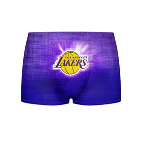 Мужские трусы 3D с принтом Los Angeles Lakers в Петрозаводске, 50% хлопок, 50% полиэстер | классическая посадка, на поясе мягкая тканевая резинка | basketball | la | lakers | los angeles | nba | баскет | баскетбол | баскетбольный | лейкерс | нба | спорт