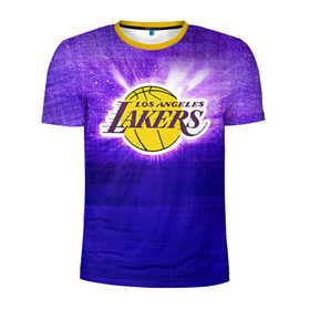 Мужская футболка 3D спортивная с принтом Los Angeles Lakers в Петрозаводске, 100% полиэстер с улучшенными характеристиками | приталенный силуэт, круглая горловина, широкие плечи, сужается к линии бедра | basketball | la | lakers | los angeles | nba | баскет | баскетбол | баскетбольный | лейкерс | нба | спорт