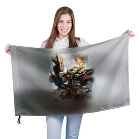 Флаг 3D с принтом Сестры битвы в Петрозаводске, 100% полиэстер | плотность ткани — 95 г/м2, размер — 67 х 109 см. Принт наносится с одной стороны | 40000 | 40k | adepta sororitas | warhammer | вархаммер | ваха | сестры битвы