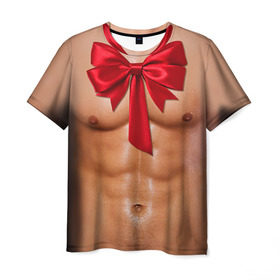 Мужская футболка 3D с принтом Твой подарок в Петрозаводске, 100% полиэфир | прямой крой, круглый вырез горловины, длина до линии бедер | body | man body
подарок | бант | голое тело | идеальное | мужское тело | подарок жене | подарок мужу | пресс | спорт | тело | торс