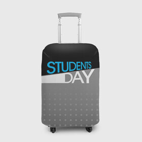 Чехол для чемодана 3D с принтом День студента в Петрозаводске, 86% полиэфир, 14% спандекс | двустороннее нанесение принта, прорези для ручек и колес | student | день студента | студент | студенчество | татьянин день | универ