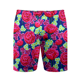 Мужские шорты 3D спортивные с принтом Розы в Петрозаводске,  |  | девушкам | новые | популярные | прикольные | розы | цветы