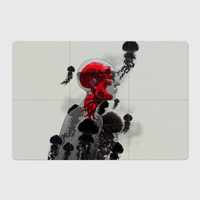 Магнитный плакат 3Х2 с принтом Человеко-Медуза в Петрозаводске, Полимерный материал с магнитным слоем | 6 деталей размером 9*9 см | Тематика изображения на принте: амфибия | медуза | море | океан | подводный мир | человек амфибия