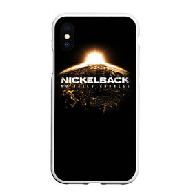 Чехол для iPhone XS Max матовый с принтом Nickelback в Петрозаводске, Силикон | Область печати: задняя сторона чехла, без боковых панелей | nickelback | группа | никельбэк | рок