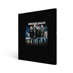 Холст квадратный с принтом Nickelback в Петрозаводске, 100% ПВХ |  | nickelback | группа | никельбэк | рок