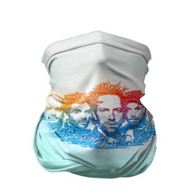 Бандана-труба 3D с принтом Coldplay в Петрозаводске, 100% полиэстер, ткань с особыми свойствами — Activecool | плотность 150‒180 г/м2; хорошо тянется, но сохраняет форму | 