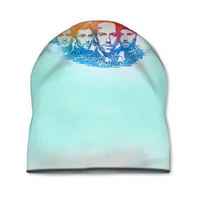 Шапка 3D с принтом Coldplay в Петрозаводске, 100% полиэстер | универсальный размер, печать по всей поверхности изделия | 