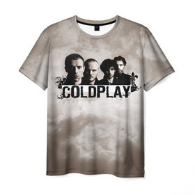 Мужская футболка 3D с принтом Coldplay в Петрозаводске, 100% полиэфир | прямой крой, круглый вырез горловины, длина до линии бедер | coldplay | rock | колдплэй | рок