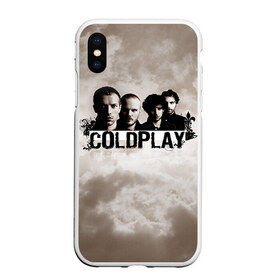 Чехол для iPhone XS Max матовый с принтом Coldplay в Петрозаводске, Силикон | Область печати: задняя сторона чехла, без боковых панелей | Тематика изображения на принте: coldplay | rock | колдплэй | рок