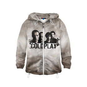 Детская ветровка 3D с принтом Coldplay в Петрозаводске, 100% полиэстер | подол и капюшон оформлены резинкой с фиксаторами, по бокам два кармана без застежек, один потайной карман на груди | coldplay | rock | колдплэй | рок